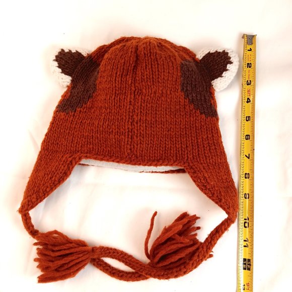 Children's Animal Red Panda Wool Hat by Vive Bien / Arts of Ecuador - Picture 6 of 6
